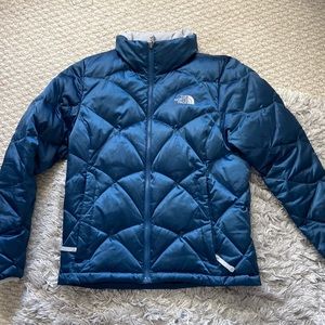 Navy blue 550 north face jacket
